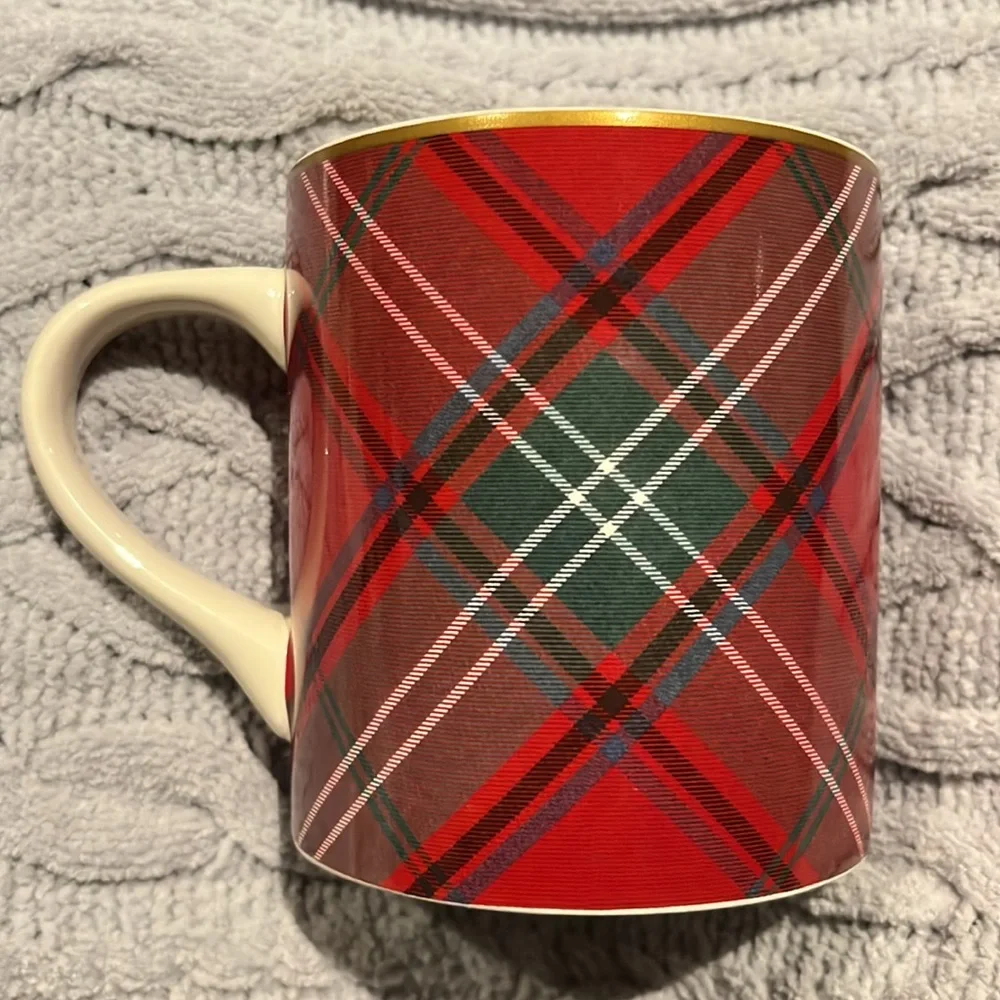 Williams Sonoma Tartan Plaid Mug